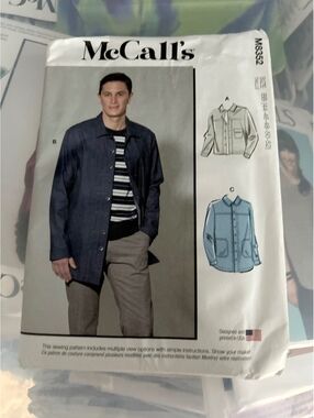 McCall's M8352 Men's Shirt Jacket Sewing Pattern
